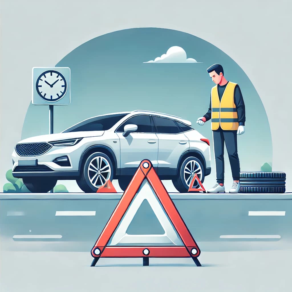 도로 위 타이어 펑크! 당황하지 말고 이렇게 대처하세요 (운전자 필수 지식)