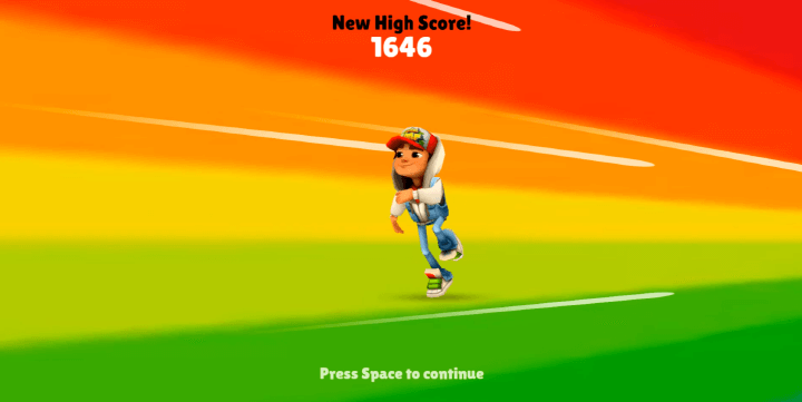 서브웨이-서퍼-게임하기-종료-화면