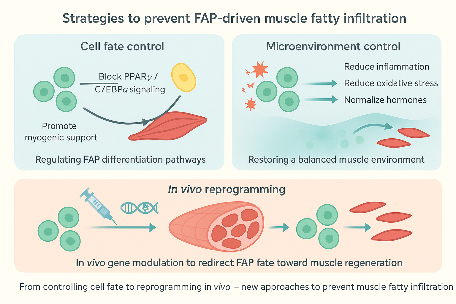근육이 퇴화하면 왜 지방으로 바뀔까? – 세포 운명 전환의 과학