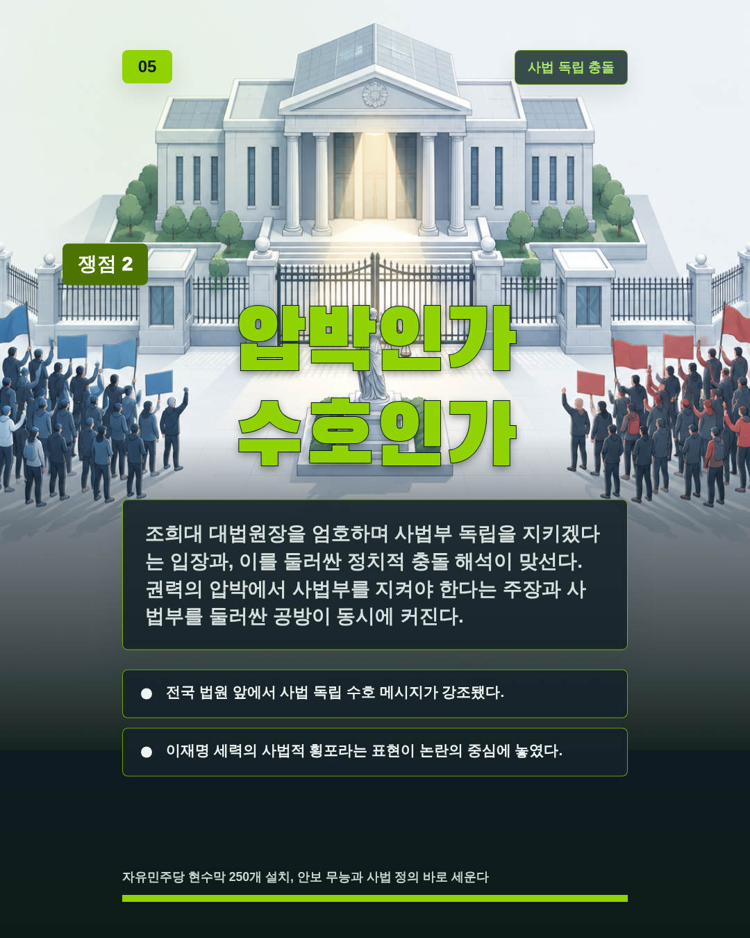 압박인가 수호인가
