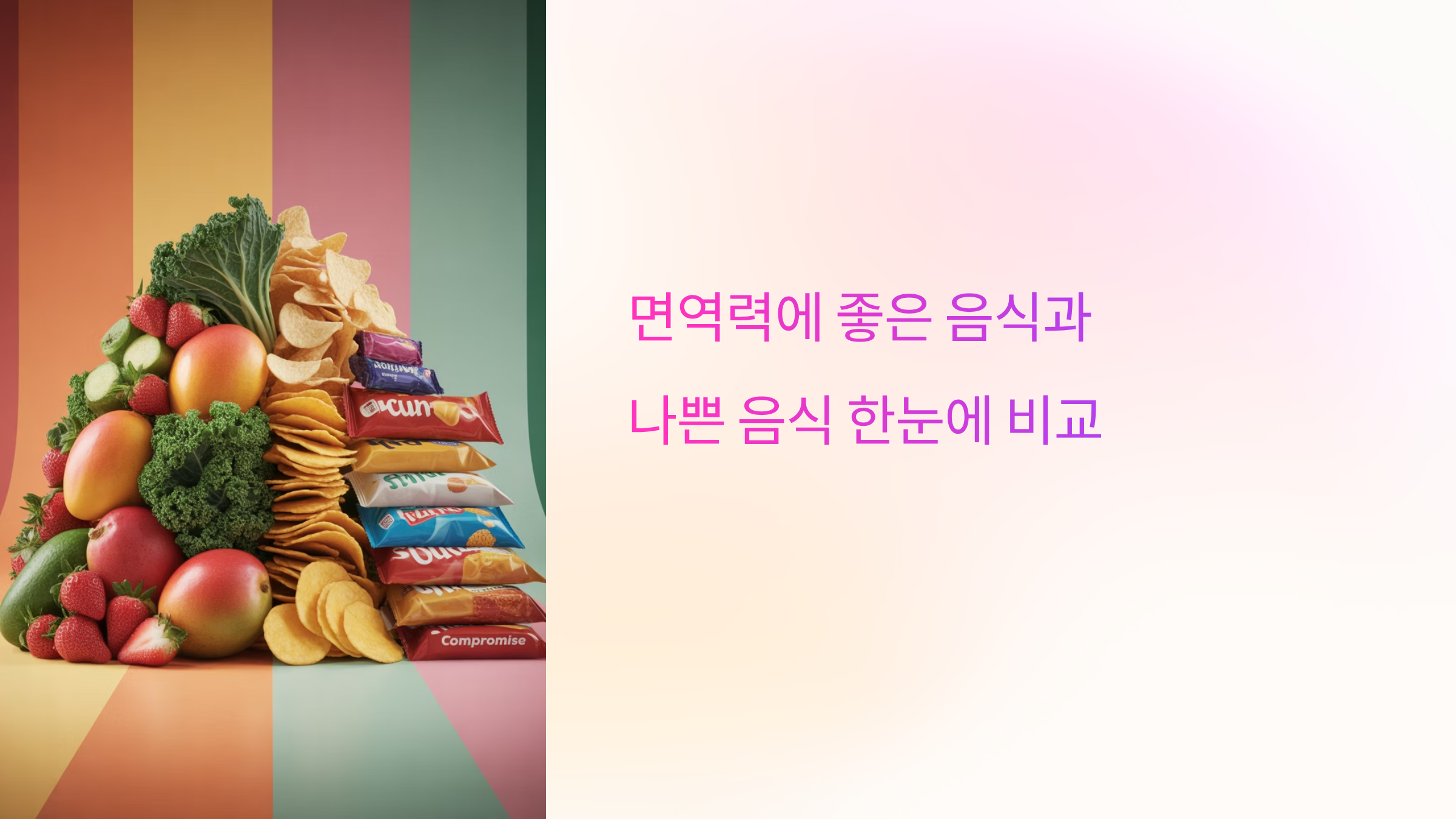 면역력에 좋은 음식과 나쁜 음식