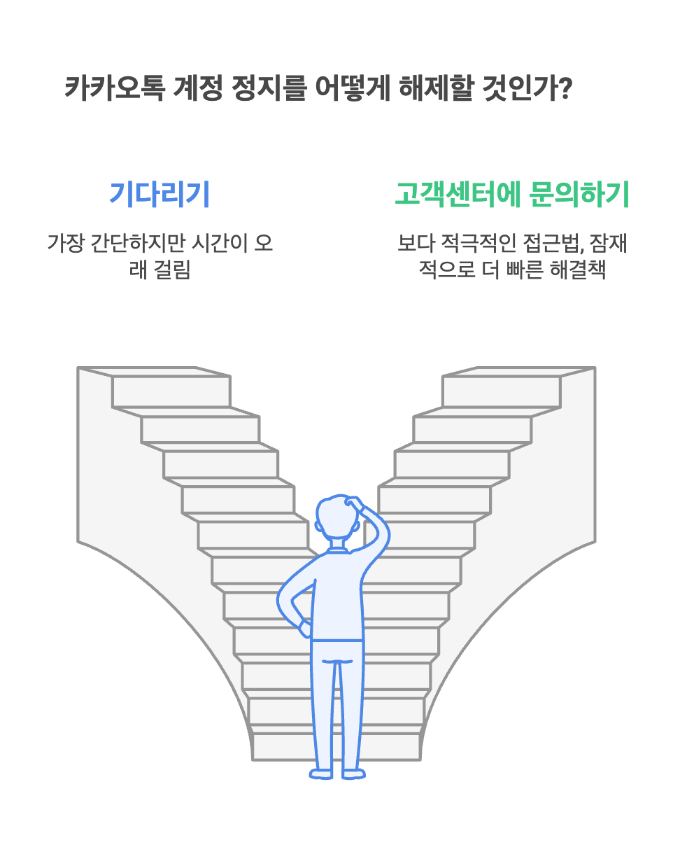 카카오톡 60일 정지 푸는 법