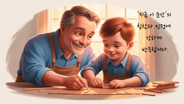 부모와 자녀가 함께 성장하는 실질적인 조언과 격려에 관한 그림