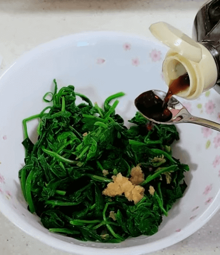 시금치무침 백종원