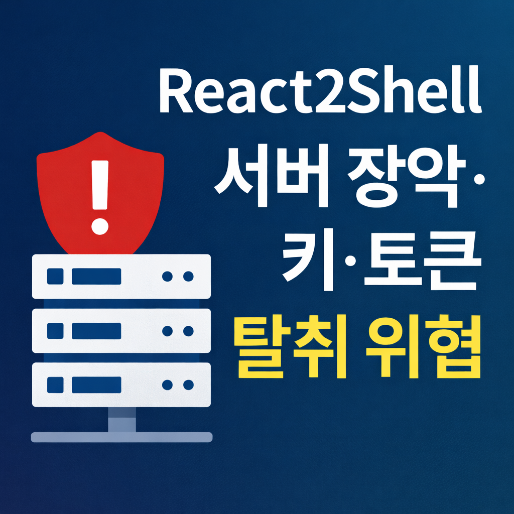 React 기반 서비스의 치명적 취약점 React2Shell(CVE-2025-55182)이 실제 공격에 적극 악용되고 있다. 공격자들은 서버 장악 이후 키&middot;토큰 탈취로 공격을 확장하며, 리눅스 백도어 설치 사례도 확인되고 있다