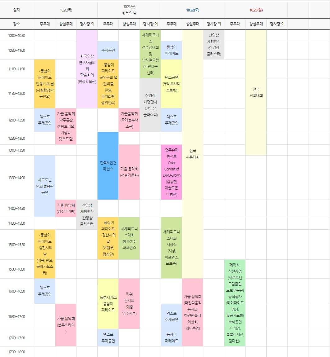영주 세계 풍기 인삼 엑스포