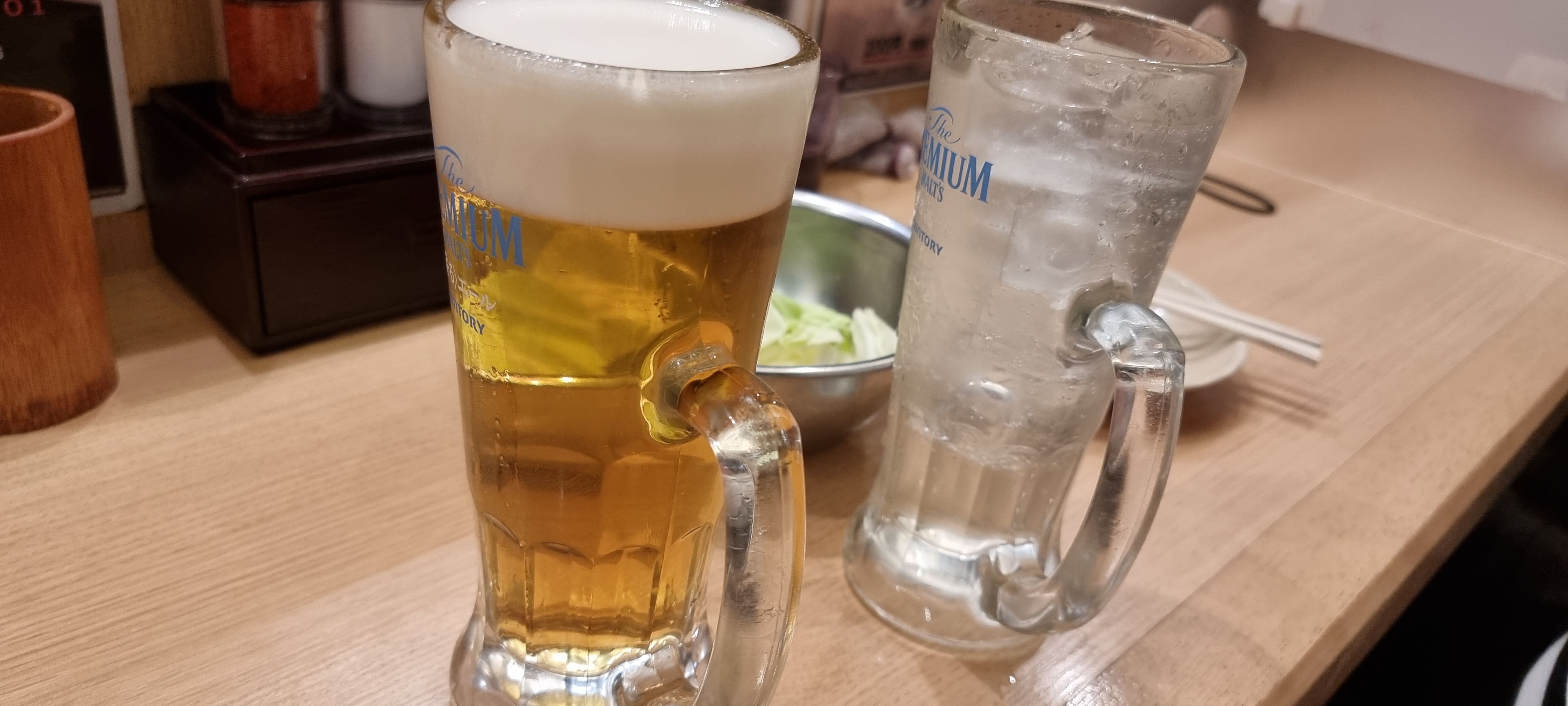 쿠시카츠-다루마-맥주
