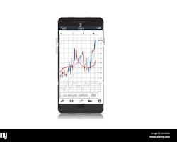 Stock chart on a smartphone