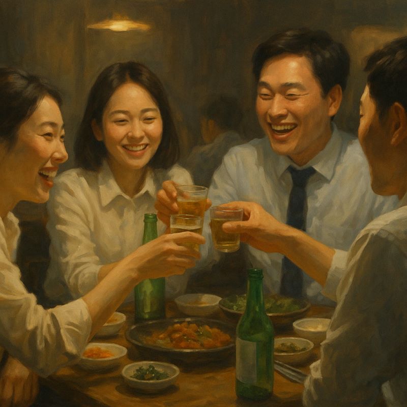 직장 회식 꿈 해몽 – 인간관계 스트레스