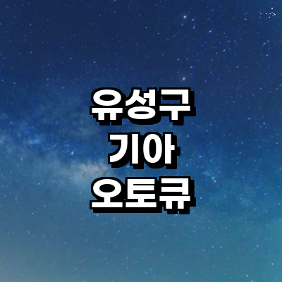 대전 유성구 기아 오토큐