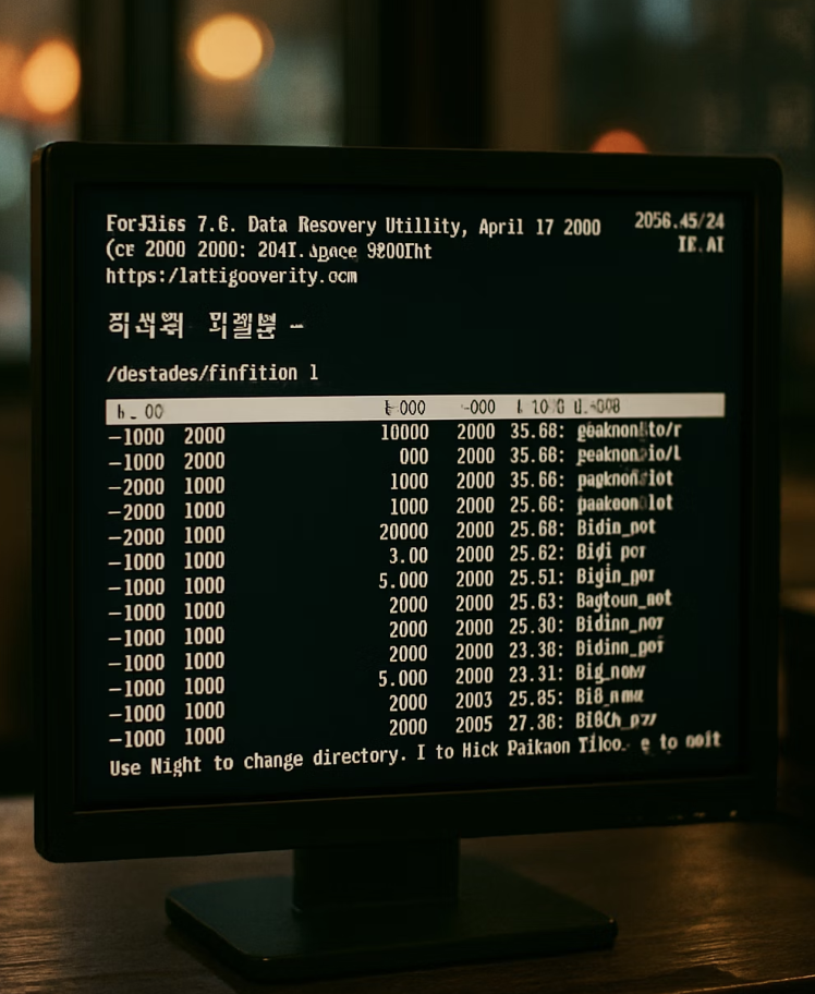 마법의 주문&amp;#44; 파티션 되살리기