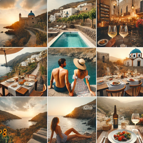 판텔레리아에서의 커플 여행 사진