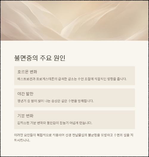 갱년기 불면증, 이 음식으로 잠 못 드는 밤 끝낸다