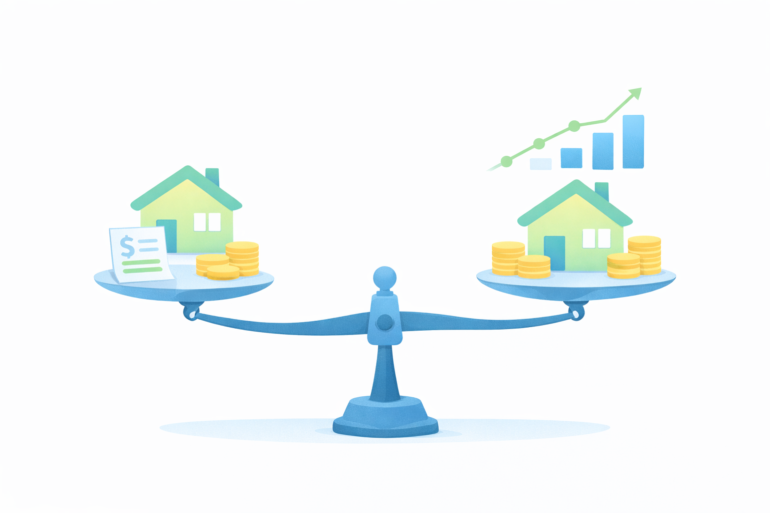 주택담보대출 갈아타기 중도상환수수료와 금리 차이 비교 이미지