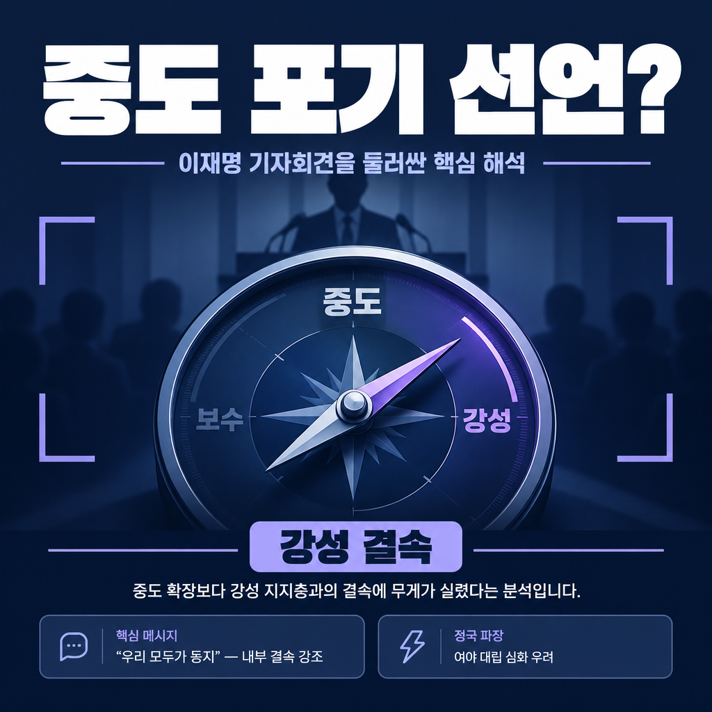 중도 포기 선언?