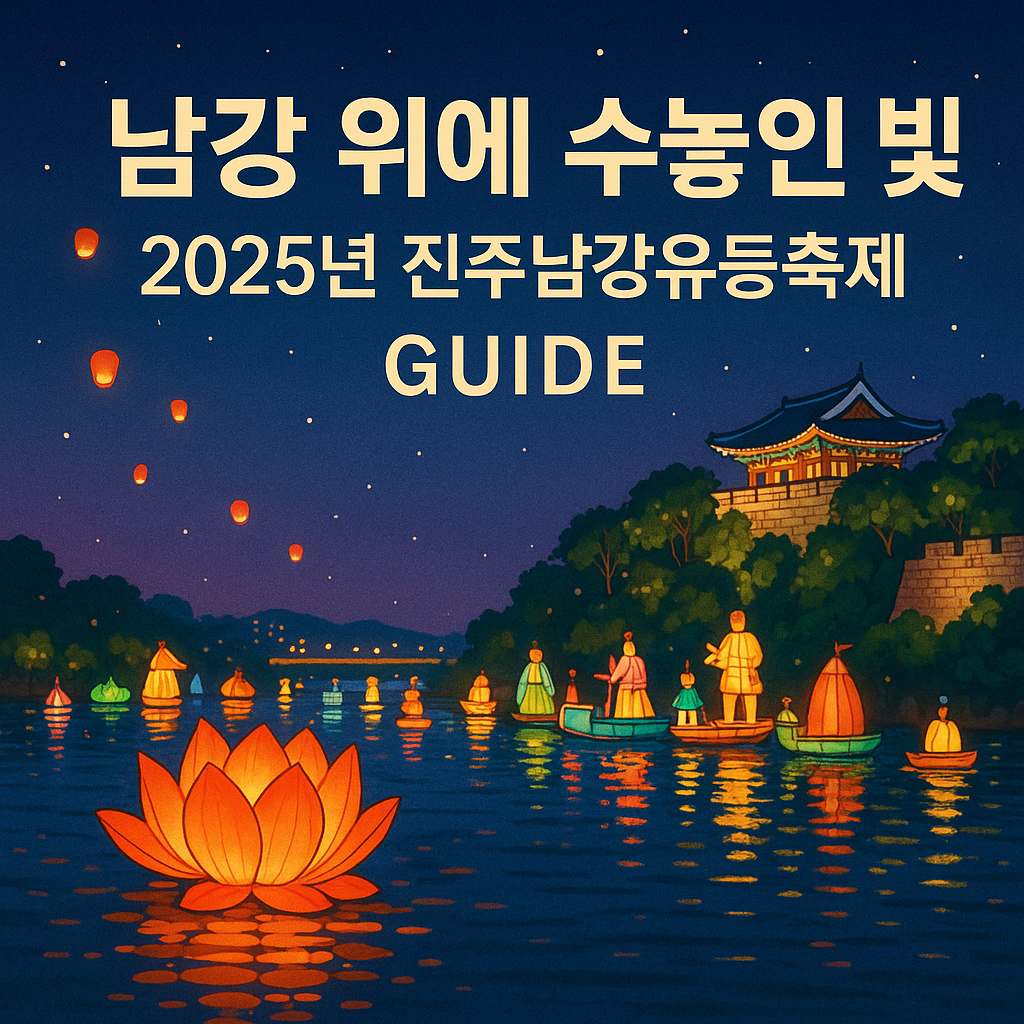 남강 위에 수 놓인 빛 2025 진주남강유등축제 가이드