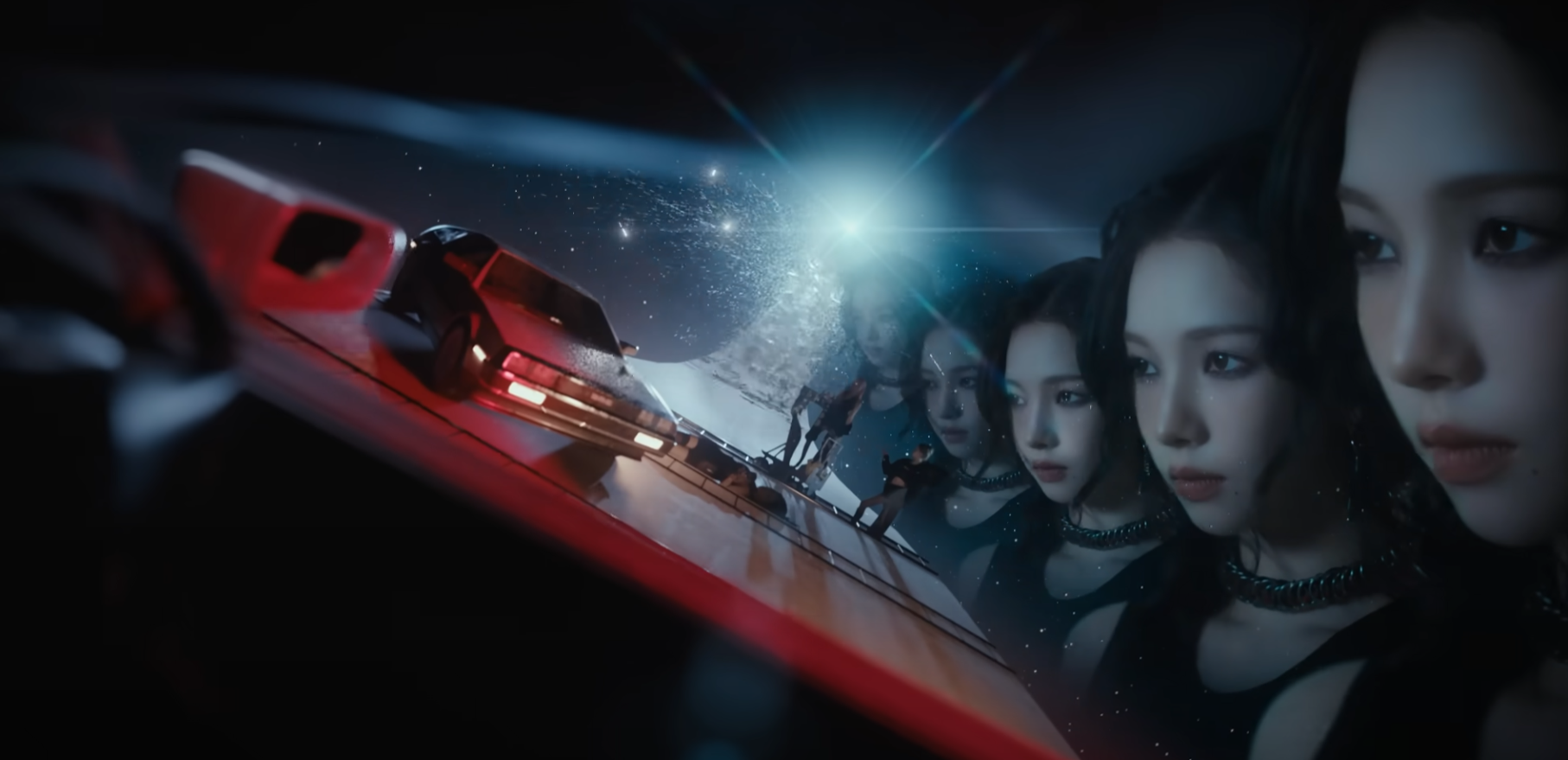 카리나 차사고 나는 장면