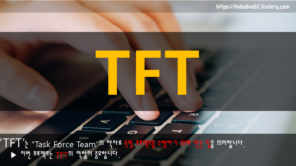 TFT의 뜻과 예시