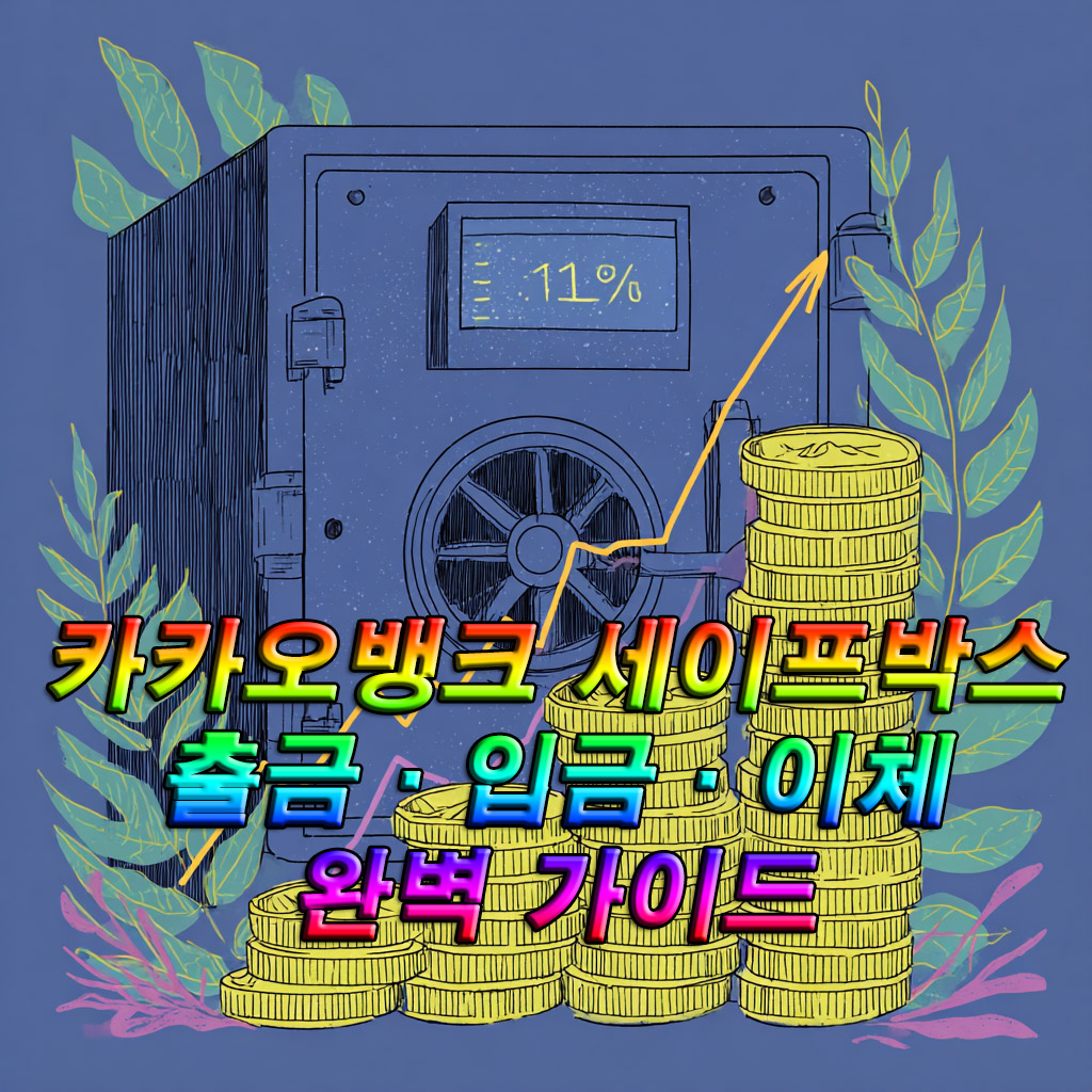 카카오뱅크 세이프박스 출금&middot;입금&middot;이체 완벽 가이드