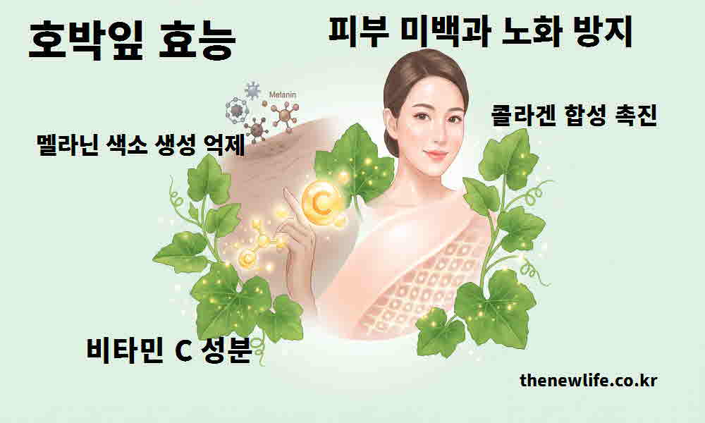 호박잎 효능 피부 미백 노화 방지