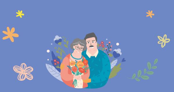 다정한 부부그림