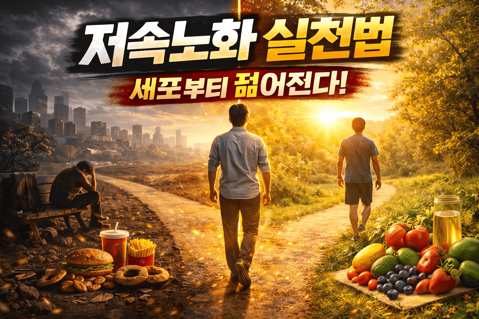 저속노화 실천법 (항산화, 세포노화, 생활습관)