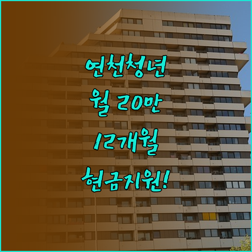연천군 청년월세지원 월 20만 원 1..