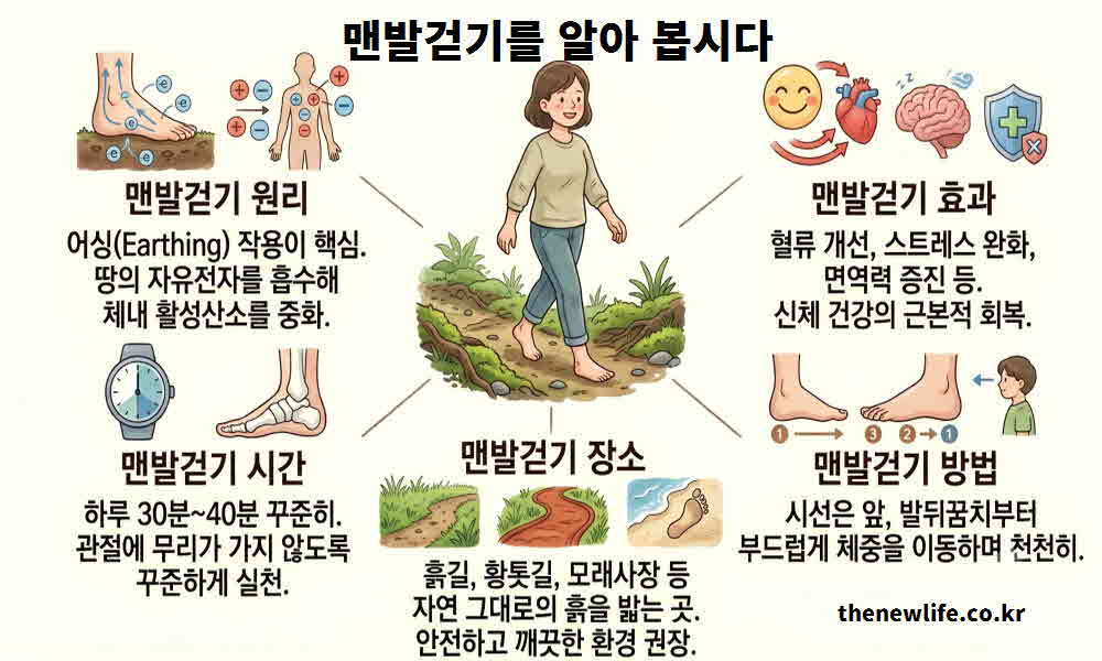 맨발걷기 효능 기본 정보