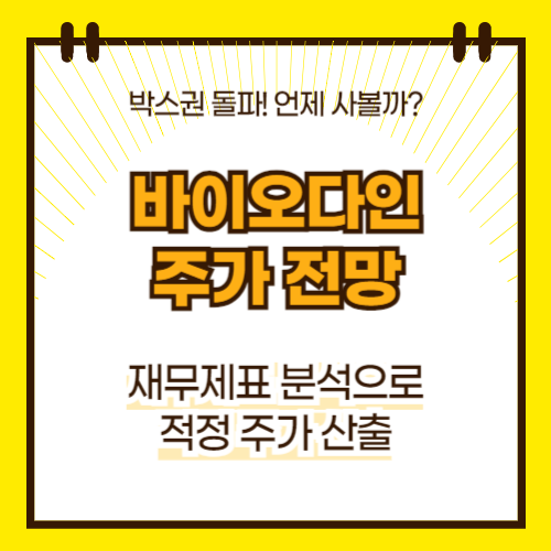 바이오다인 주가 전망