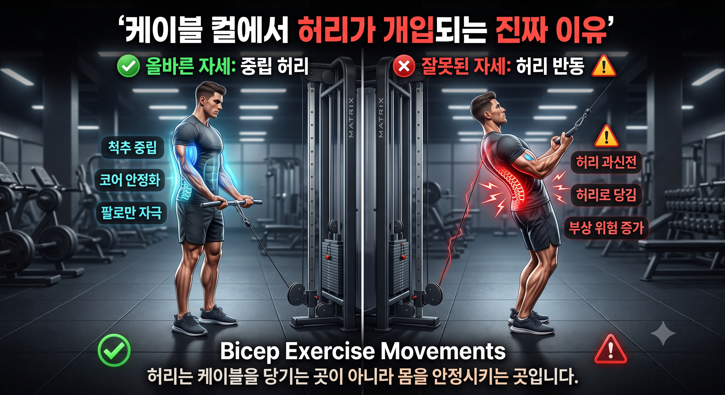자세를 고쳐도 허리가 다시 개입되는 이유