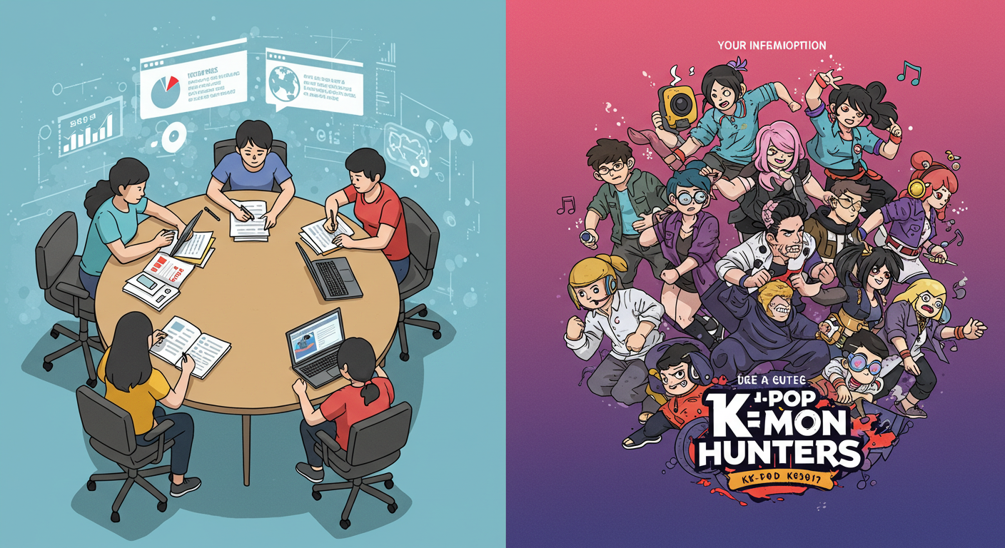청도군 청년정책참여단과 K-pop Demon Hunters 글로벌 흥행을 상징하는 일러스트