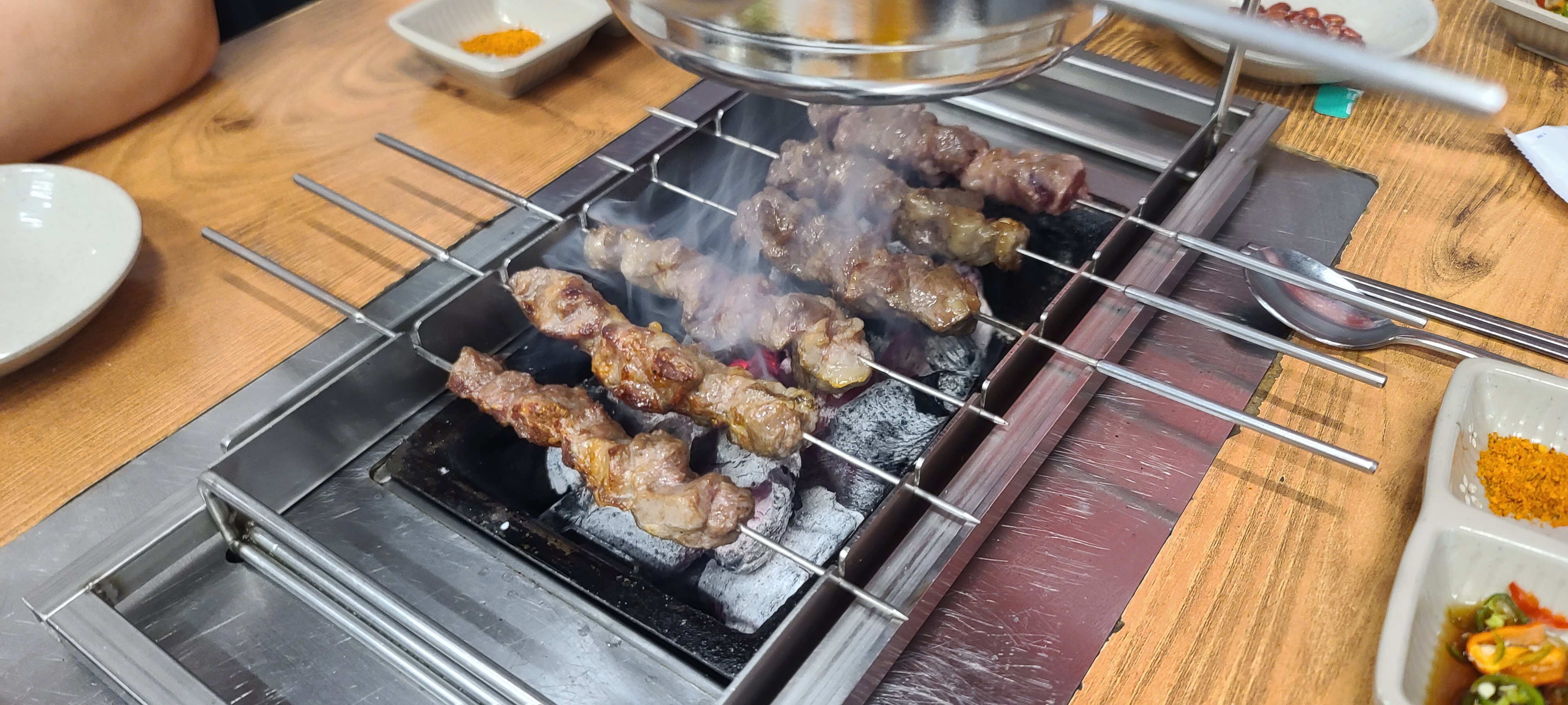 분당 맛집 이가네 양꼬치 미금점 양등심꼬치 숯 두툼한 양고기 숯향