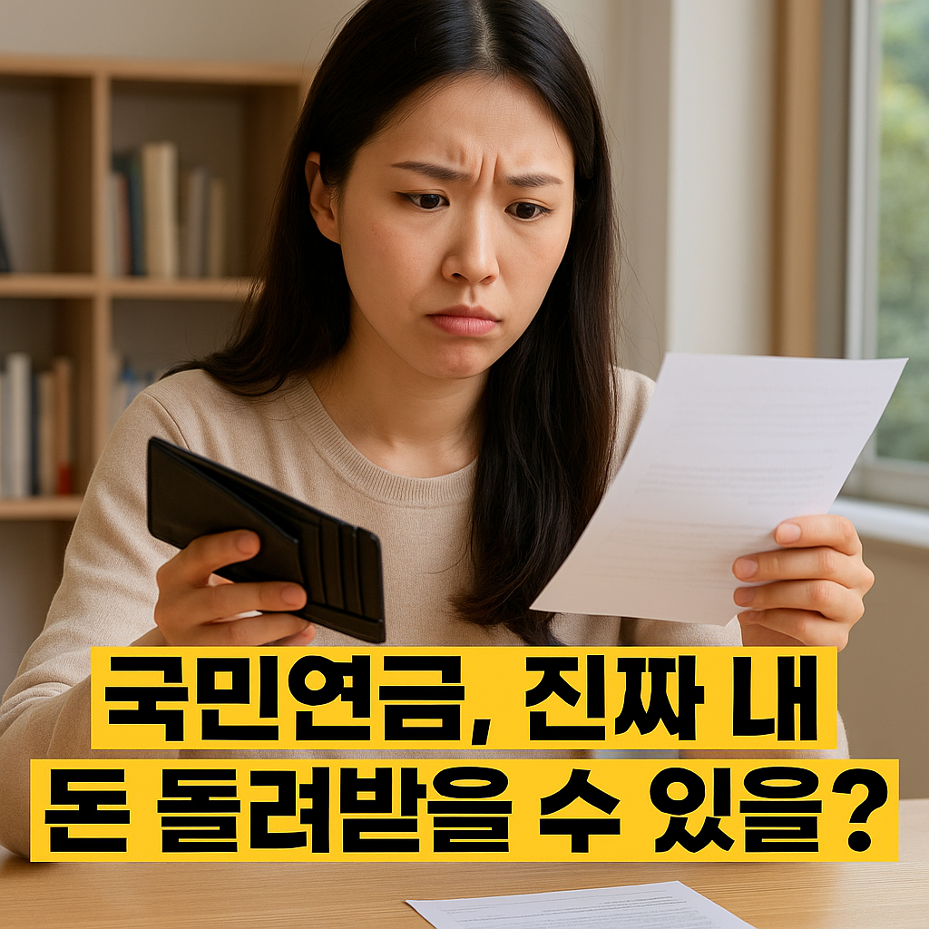 국민연금, 진짜 내 돈 돌려받을 수 있을까?중간정산 불가의 진실과 일시금 수령 전략