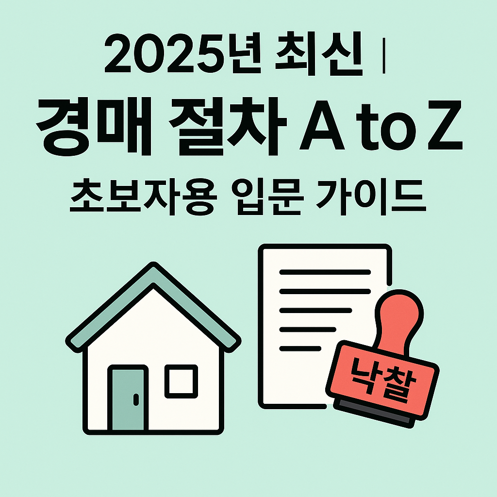 2025년 최신 부동산 경매 절차 A to Z 초보자 입문 가이드 썸네일