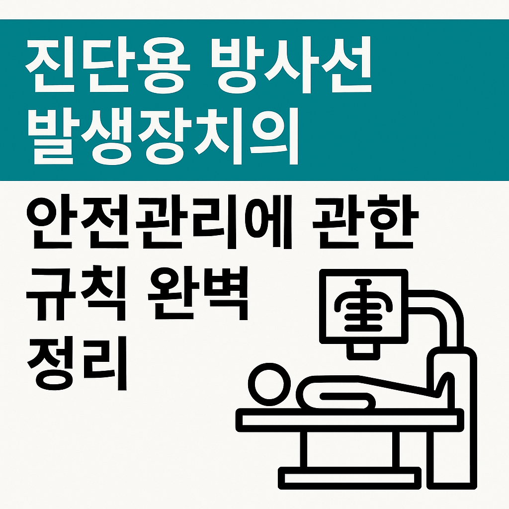 2025년 개정된 진단용 방사선 발생장치 안전관리 규칙 총정리