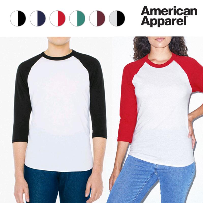 아메리칸어패럴 AA 나그랑티셔츠 칠부티 쭉티 BB453