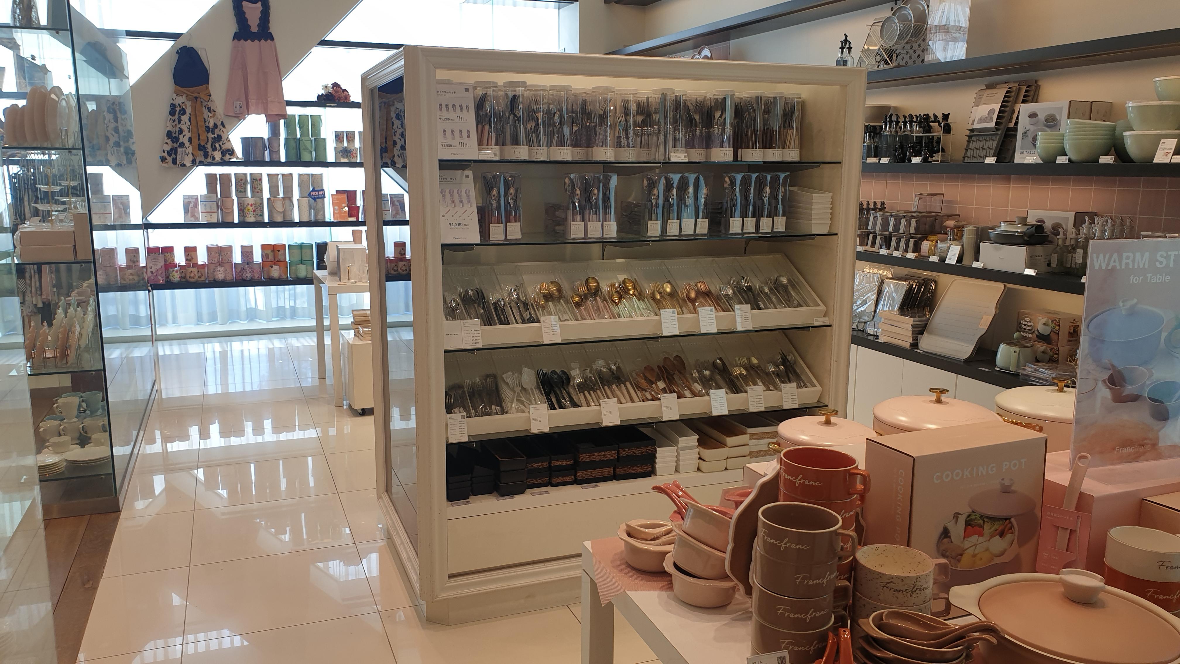 캐널시티 하카타 내 프랑프랑 가게 내부