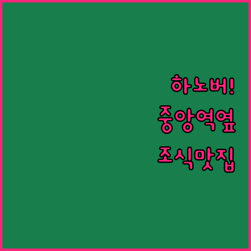 독일 하노버 호텔 추천 중앙역 근처 ..