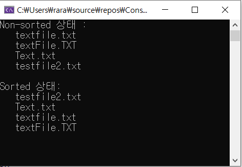 Array.Sort
