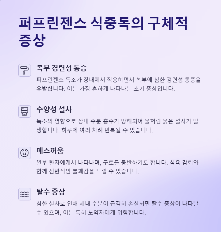 퍼프린젠스 식중독