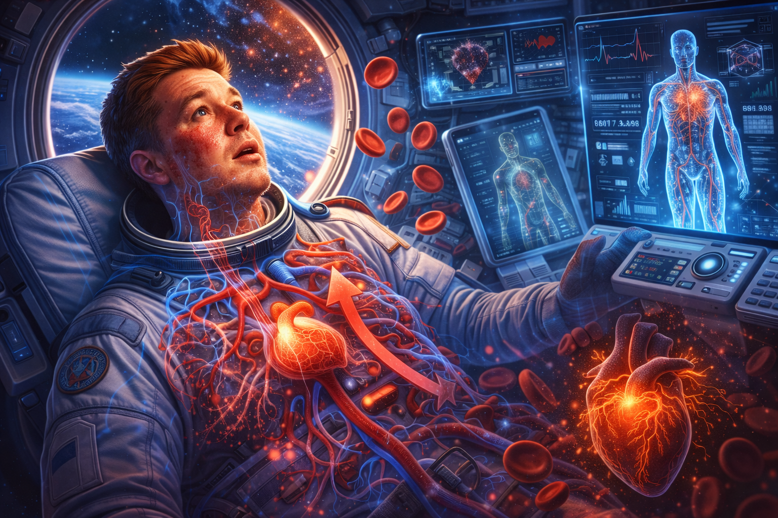 우주 정거장에서의 혈액순환 변화