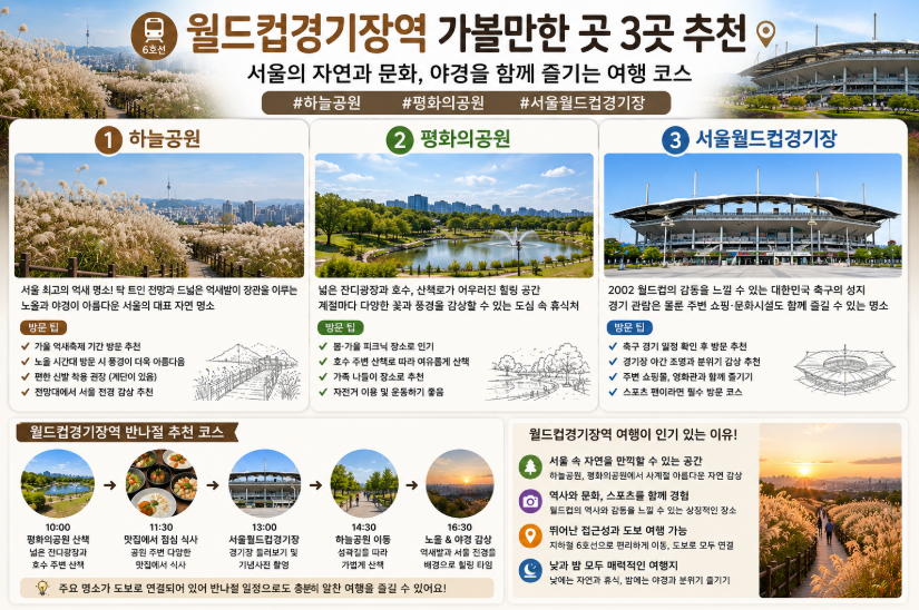 월드컵 경기장역 가볼만한곳