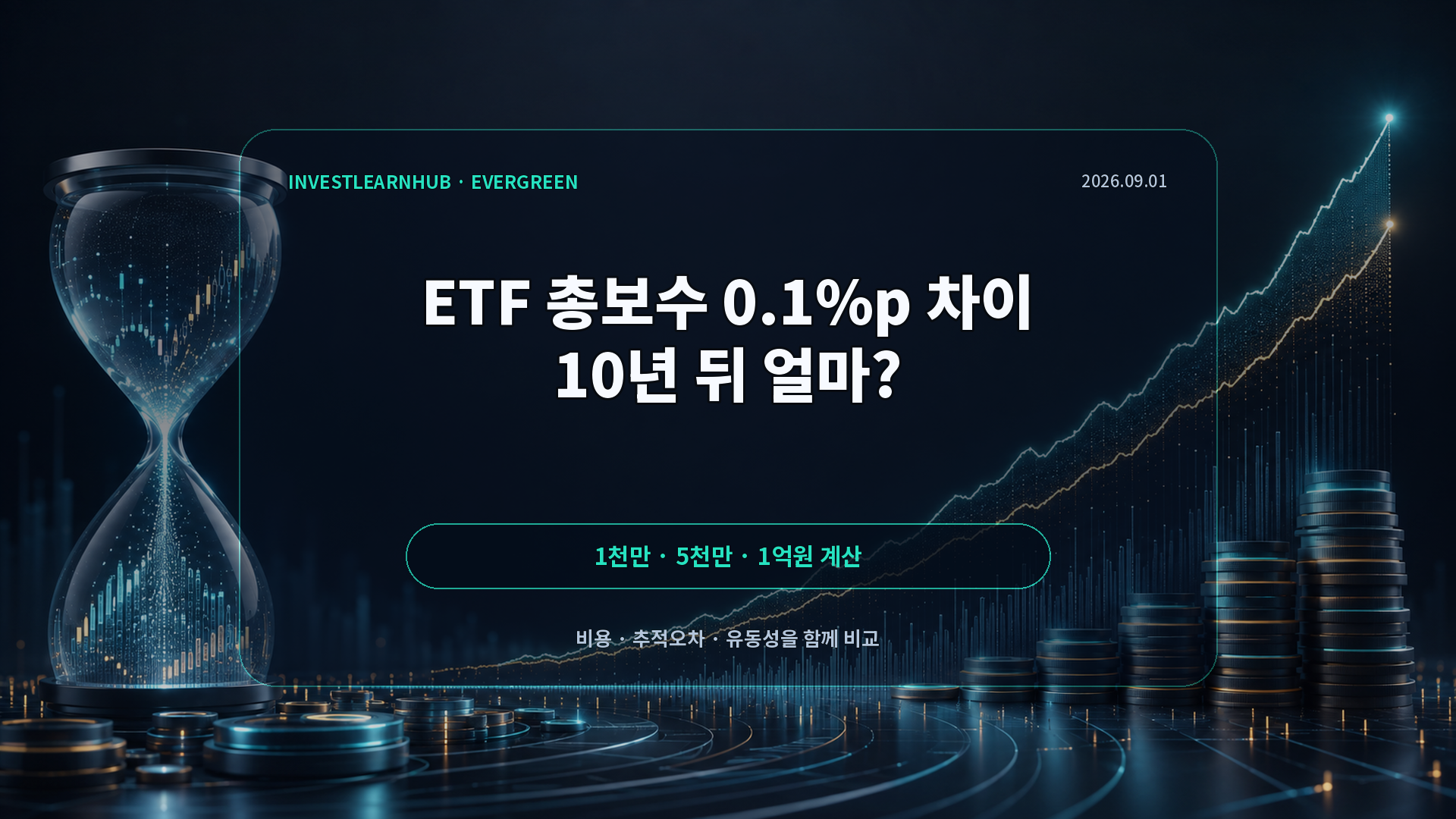 ETF 총보수 0.1퍼센트포인트 차이가 1천만 5천만 1억원 투자에서 만드는 10년 복리 차이 썸네일
