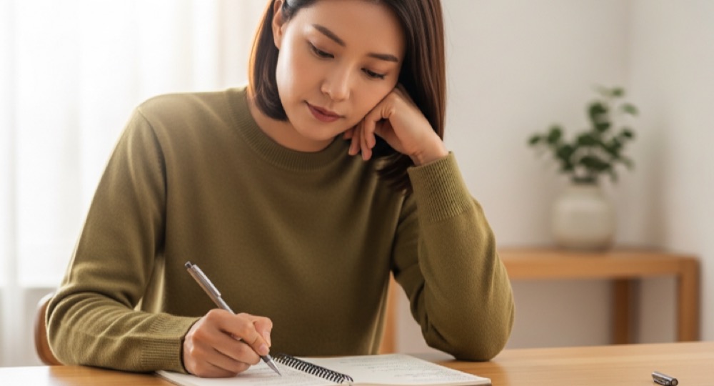 속쓰림 원인 기록 확인 모습