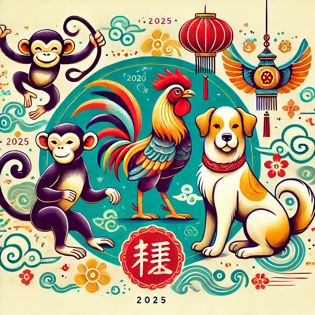 2025년 삼재띠 : 원숭이띠, 닭띠, 개띠