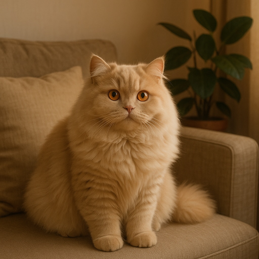 브리티시 롱헤어 고양이 사진