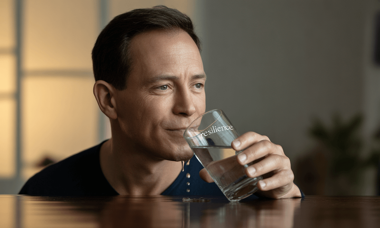 구안와사-초기증상-체크리스트-물을-마시는-모습