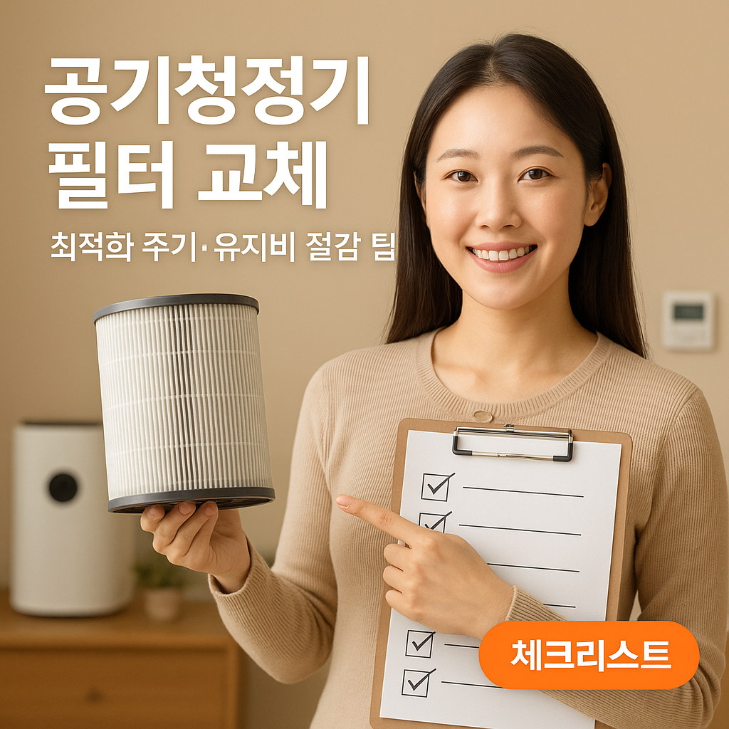 공기청정기 필터 교체 2025 Edition | 최적화 주기·유지비 절감 팁