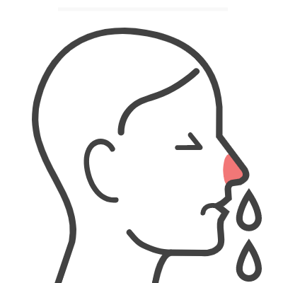 알레르기-비염-콧물-흐르는-모습