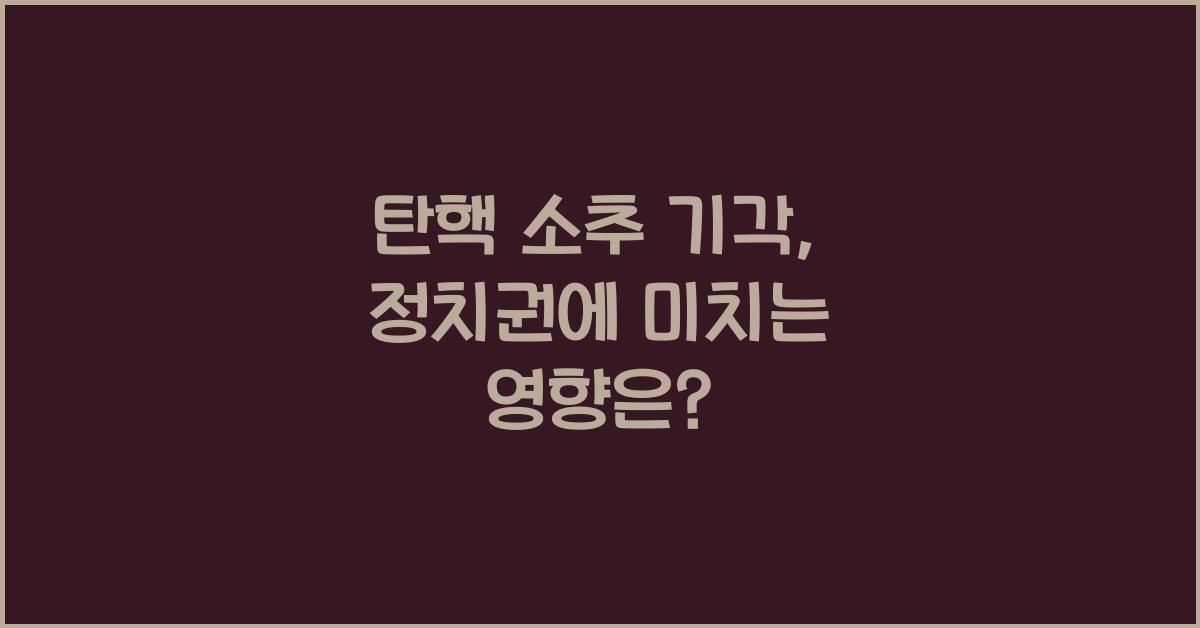 탄핵 소추 기각